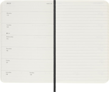 MOLESKINE Agenda de poche 2026, semainier, P/A6, noir