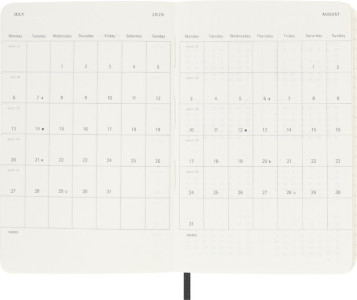 MOLESKINE Agenda de poche 2026, journalier, P/A6, rouge