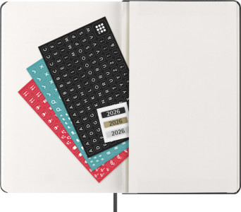 MOLESKINE Agenda 2026, L/A5, couverture rigide, noir
