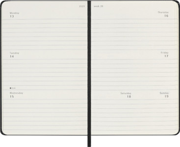 MOLESKINE Agenda de poche 2026 P/A6, couverture rigide, noir