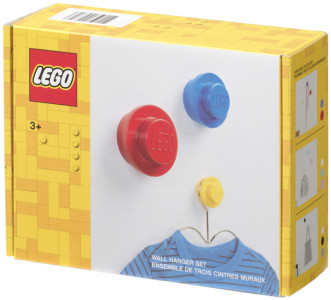 LEGO Jeu de patères WALL HANGER SET, blanc/bleu/rose