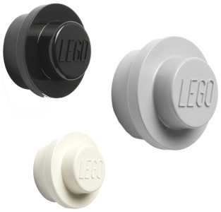 LEGO Jeu de patères WALL HANGER SET, blanc/bleu/rose