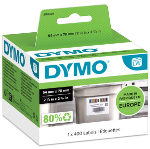 DYMO Etiquettes de rotation de stock LabelWriter, blanc