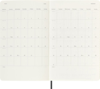 MOLESKINE Agenda 2025/2026, 18 mois, XL, noir