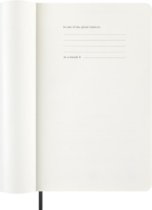 MOLESKINE Agenda 2026, journalier, L/A5, souple, noir