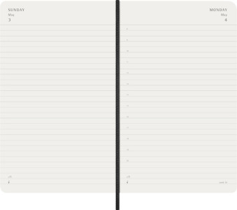 MOLESKINE Agenda 2026, journalier, L/A5, souple, noir