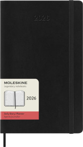 MOLESKINE Agenda 2026, journalier, L/A5, souple, noir
