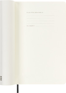 MOLESKINE Agenda 2026, semainier, L/A5, souple, noir