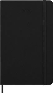 MOLESKINE Agenda 2026, semainier, L/A5, rigide, noir
