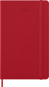 MOLESKINE Agenda 2026, semainier, L/A5, rigide, noir