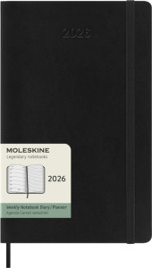 MOLESKINE Agenda 2026, semainier, L/A5, souple, vert