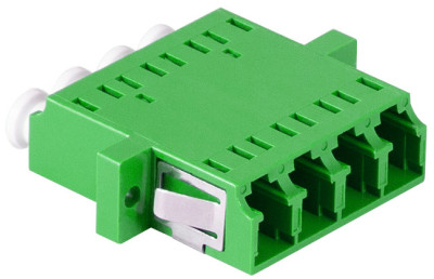 Kit de coupleurs fibre optique LogiLink, LC Duplex Quad, vert, lot de 12