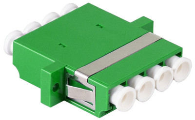 Kit de coupleurs fibre optique LogiLink, LC Duplex Quad, vert, lot de 12