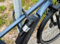 FISCHER Fahrrad-Bügelschloss mit Halter, Länge: 190 mm