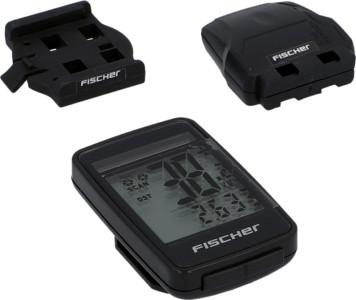 FISCHER Fahrrad-Computer Funk Solar FitPlus, 27 Funktionen