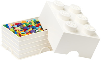 LEGO Brique de rangement STORAGE BRICK 6, 8,47 L, jaune