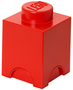 LEGO Brique de rangement STORAGE BRICK 1, 1,2 litre, jaune