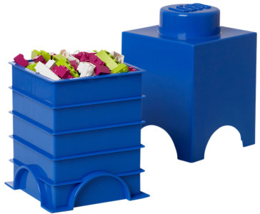 LEGO Brique de rangement STORAGE BRICK 1, 1,2 litre, jaune