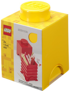 LEGO Brique de rangement STORAGE BRICK 1, 1,2 litre, jaune