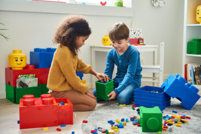 LEGO Brique de rangement STORAGE BRICK 1, 1,2 litre, jaune