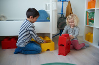 LEGO Brique de rangement STORAGE BRICK 2, 2,6 L, bleu LEGO Brique de rangement STORAGE BRICK 2, 2,6 L, bleu