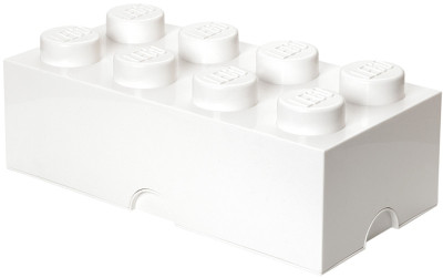 LEGO Brique de rangement STORAGE BRICK 8, 12 L, blanc