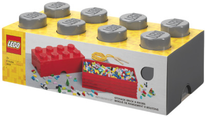 LEGO Brique de rangement STORAGE BRICK 8, 12 L, blanc