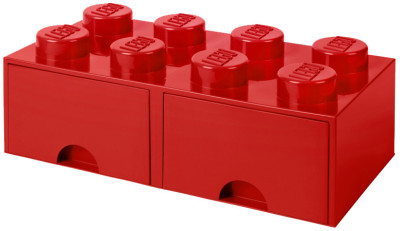 LEGO Brique tiroir STORAGE BRICK DRAWER 8, 2 tiroirs, jaune