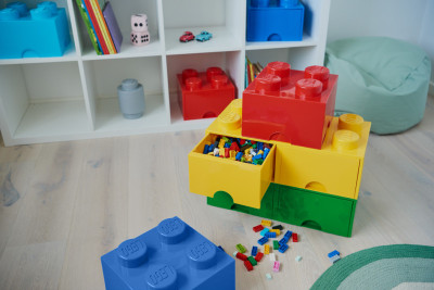 LEGO Brique tiroir STORAGE BRICK DRAWER 8, 2 tiroirs, jaune
