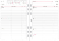 CHRONOPLAN Wochenplan 2026, 1 Woche/2 Seiten, A5, Zeile