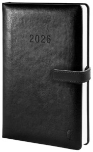 CHRONOPLAN Buchkalender Business Edtition 2026, A5, schwarz