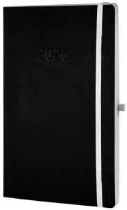 Calendrier CHRONOPLAN « Noir et blanc », 2026 Allemand, A5, noir
