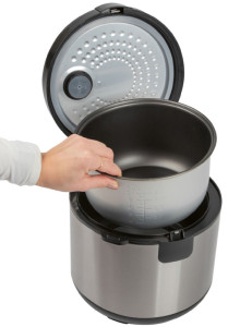 PROFI COOK Cuiseur 2 en 1 riz/vapeur PC-RK 1285, noir