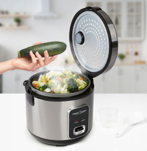 PROFI COOK Cuiseur 2 en 1 riz/vapeur PC-RK 1285, noir