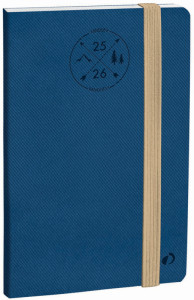 QUO VADIS Agenda Affaires SD, 2025/2026, 16 mois, bleu denim