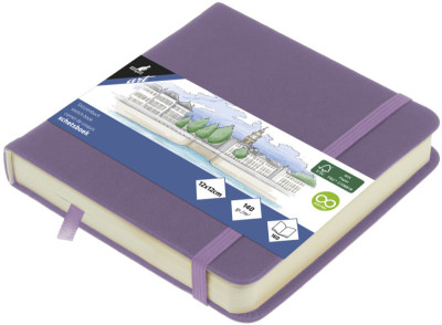 Carnet de croquis Kangaro, 80 feuilles, 120 x 120 mm, jaune ocre