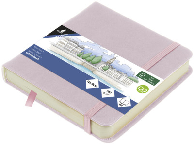 Carnet de croquis Kangaro, 80 feuilles, 120 x 120 mm, jaune ocre