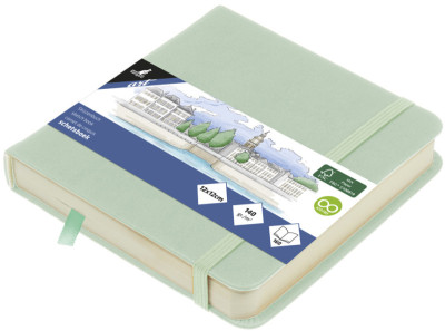 Carnet de croquis Kangaro, 80 feuilles, 120 x 120 mm, jaune ocre