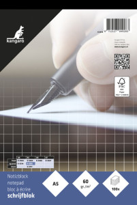 kangaro Notizblock DIN A5, liniert, 100 Blatt