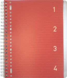 kangaro Collegeblock 4in1, DIN A4, 100 Blatt, liniert, blau