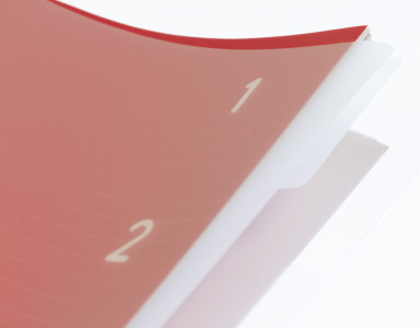 kangaro Spiralbuch 4in1, DIN A5, 100 Blatt, liniert, rot