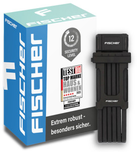 FISCHER Falt-Fahrradschloss PROTEC PLUS+ FK110