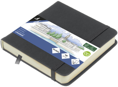 kangaro Carnet de croquis, 160 pages, 120x120 mm, noir