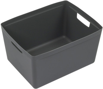 Couvercle kangourou pour boîte de rangement M, PP, gris