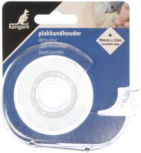 kangaro Handabroller inkl. Klebefilm unsichtbar, 19mm x 33m
