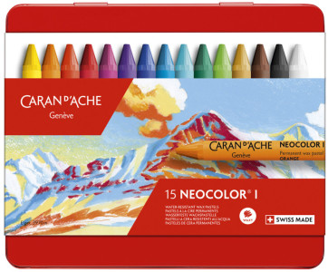 CARAN D'ACHE Pastel à la cire NEOCOLOR I, étui métal de 10