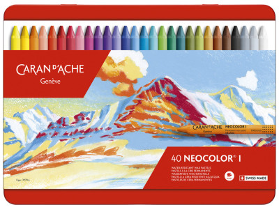 CARAN D'ACHE Pastel à la cire NEOCOLOR I, étui métal de 10
