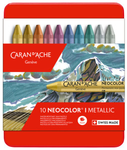 CARAN D'ACHE Pastel à la cire NEOCOLOR I, étui métal de 10