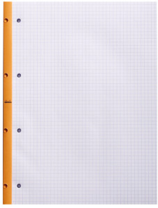 RHODIA Bloc de cours, format A4, quadrillé, orange, lot de 3