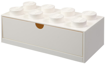 LEGO Brique tiroir DESK DRAWER 8, 1 tiroir, blanc